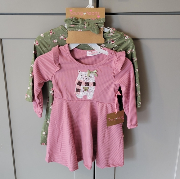 Young Hearts dresses & headband - Picture 7 of 8